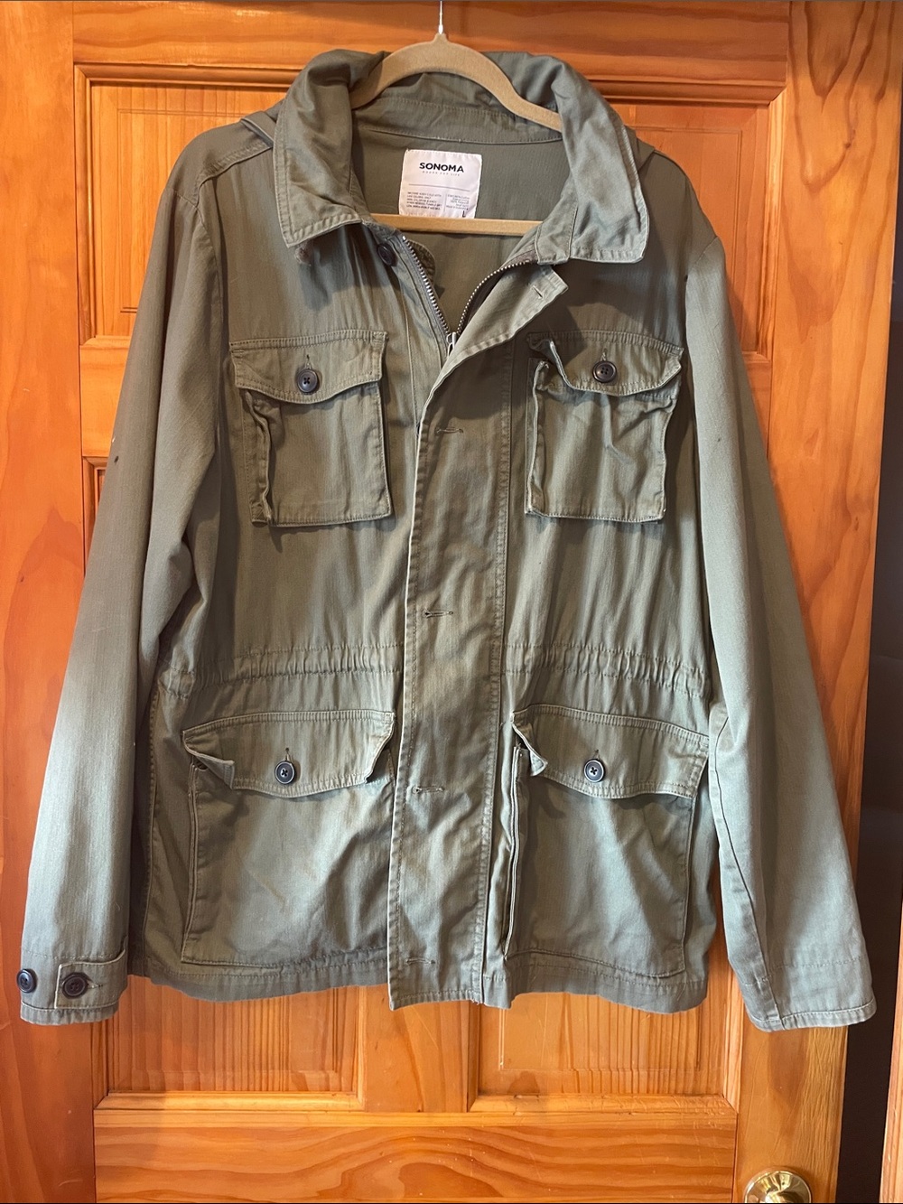 Sonoma Olive Utility Field Jacket for Women